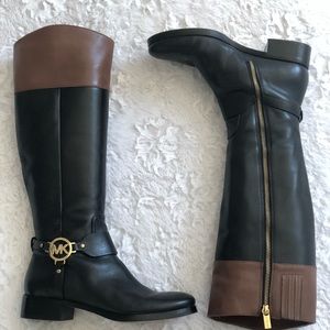 Preowned Michael Kors Tall Harness Boots-Fulton